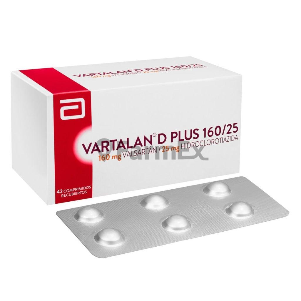Vartalan D Plus Valsartán 160 mg/ Hidroclorotiazida 25 mg. x 42 comprimidos ABBOTT-RECALCINE